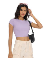 Lavender Crop Top