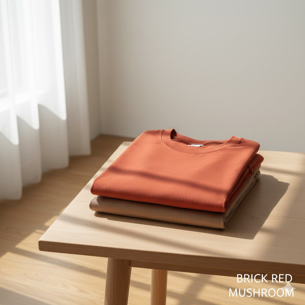 Brick Red × Mushroom